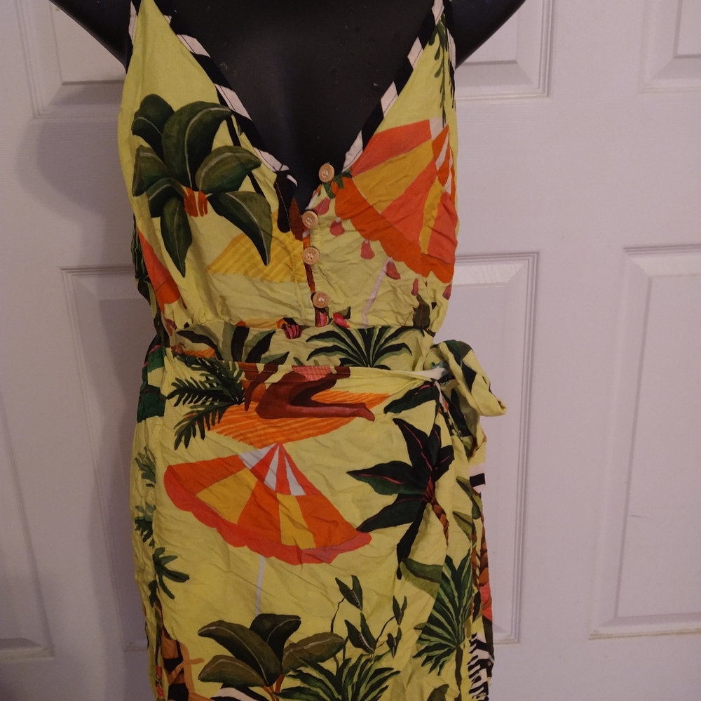 Farm rio mini wrap dress